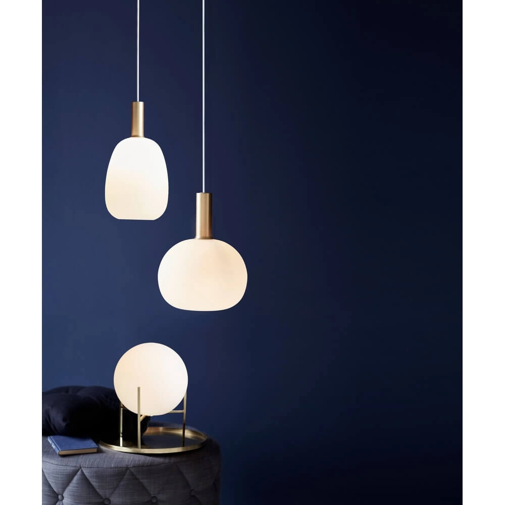 Glass pendant lamp Alton ball Ø 25cm white Nordlux 5701581413887
