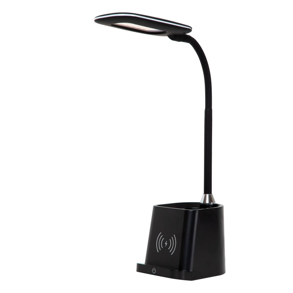Desk lamp Penny with wireless charging panel black Lucide 5411212185914