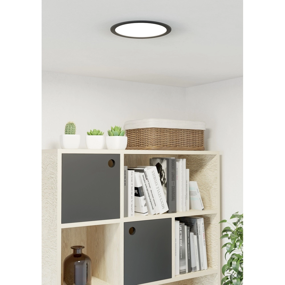 Recessed lamp Fueva 6 round - black - Ø 21,6cm Eglo 9008606330706