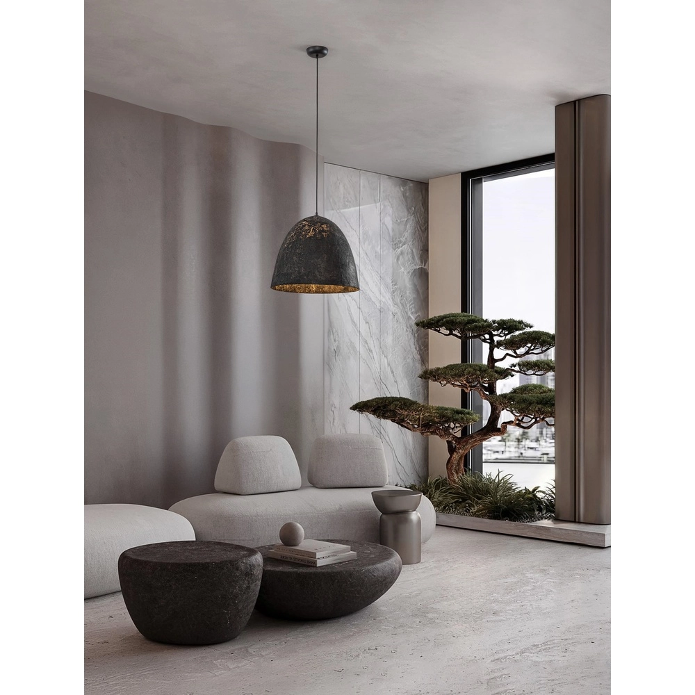 Pendant lamp Solis black Ø 50cm Lyora 5212017477835