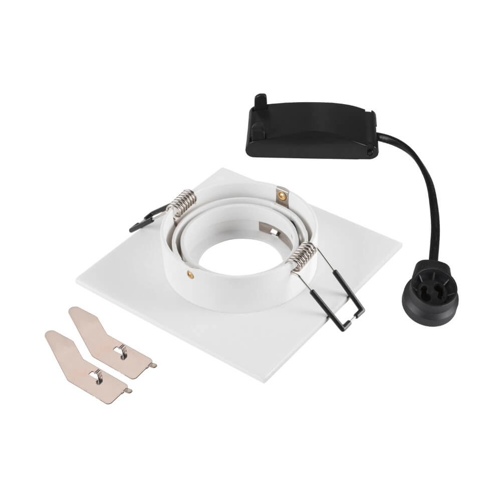 Recessed spotlight New Tria 75 XL square - white - GU10 SLV 4024163280549
