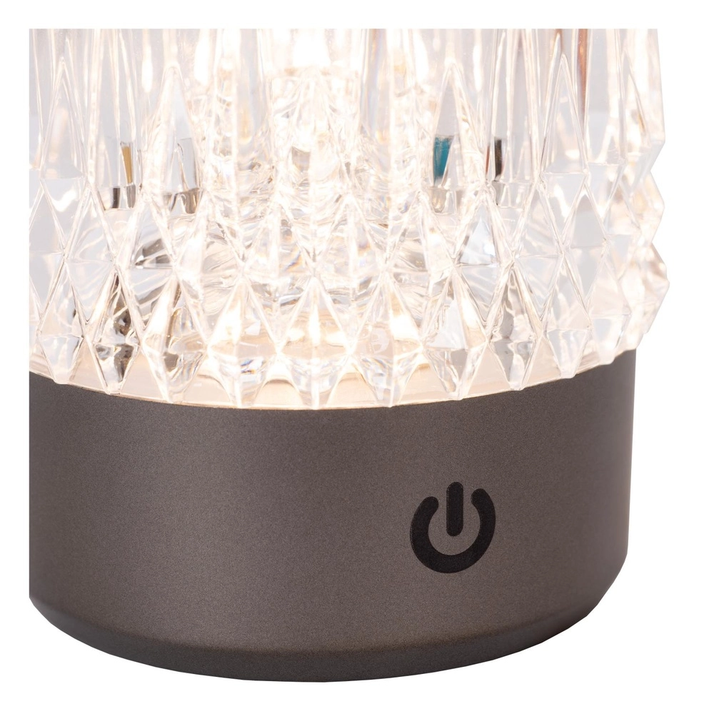 Rechargeable table lamps Lily Set of 3 chrome Lucide 5411212461087