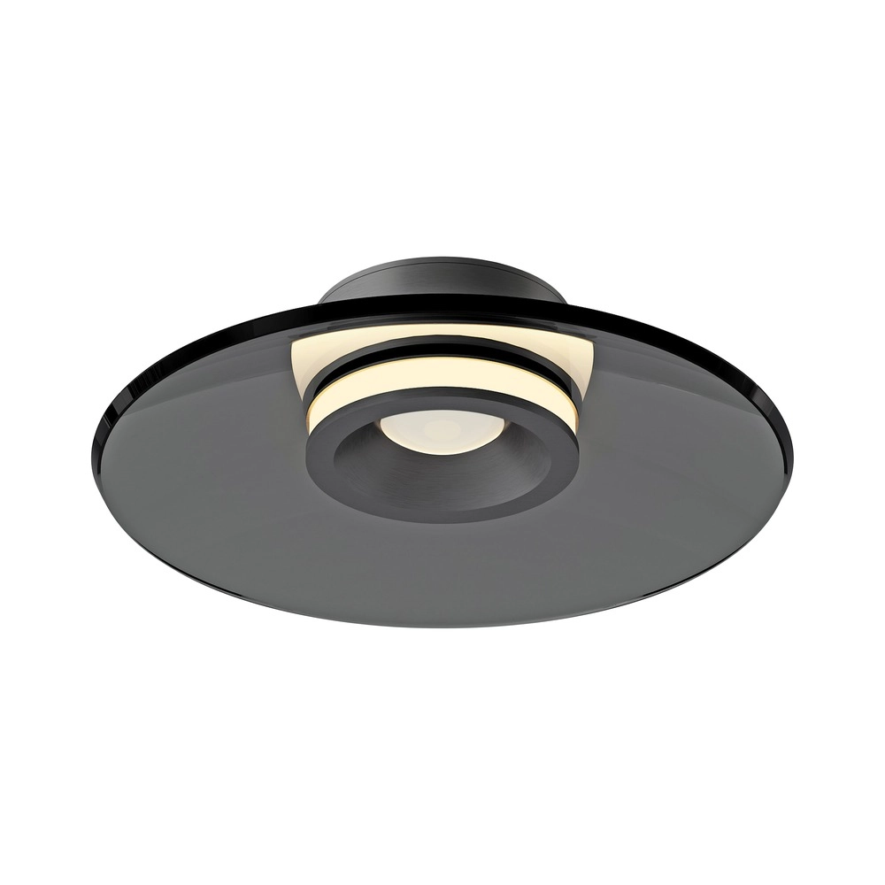 Ceiling lamp Pure Moon Ø 32cm - platinum with smoke glass Paul Neuhaus 4012248386330