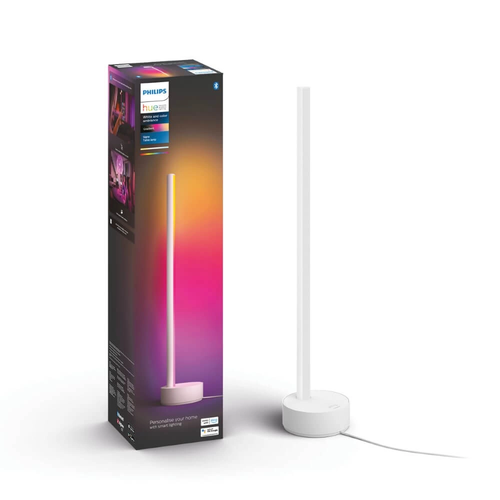 Table lamp Backlight Hue Gradient - 12W - White and Color 55cm white Philips 8718696176238