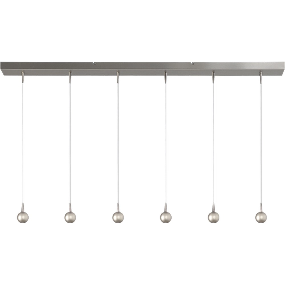 6-light pendant lamp Talana nickel Ø 6cm DTW