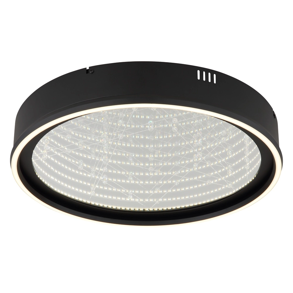 Black ceiling lamp Mirrora Ø 51.5cm