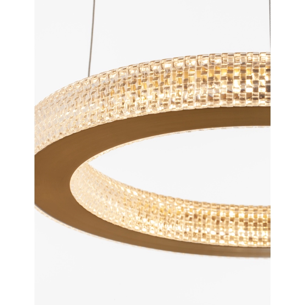 Pendant lamp Fiore gold Ø 40cm Lyora 5212017424129
