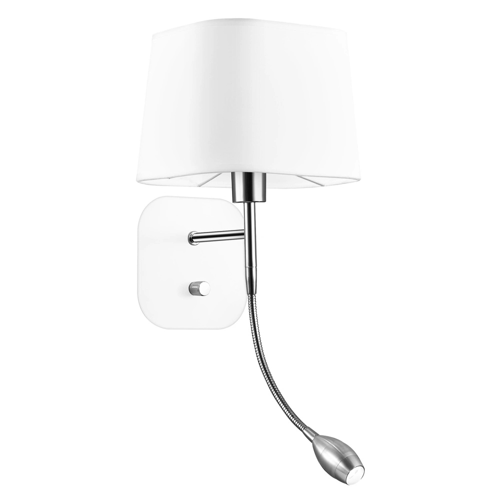 Wall lamp Montato white with chrome
