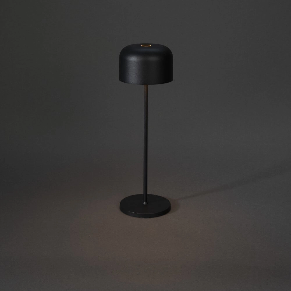 Black table lamp Lille Rechargeable KonstSmide 7318307834758