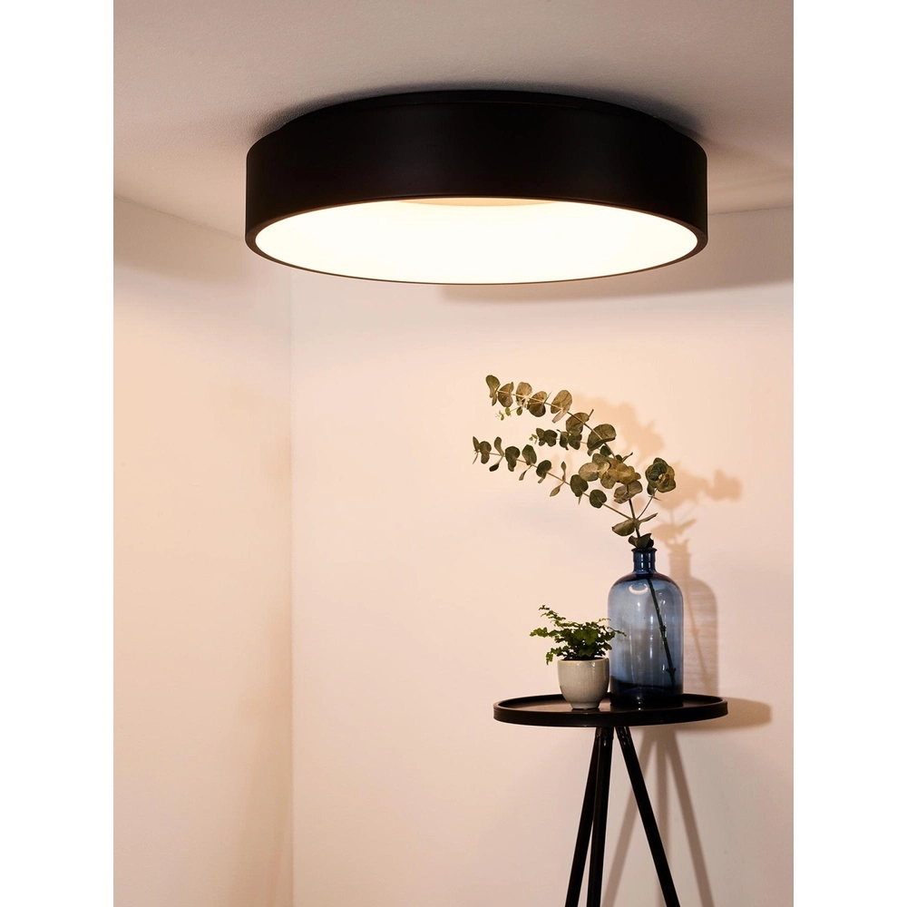 Ceiling light Talowe Led Ø 60cm black Lucide 5411212460646