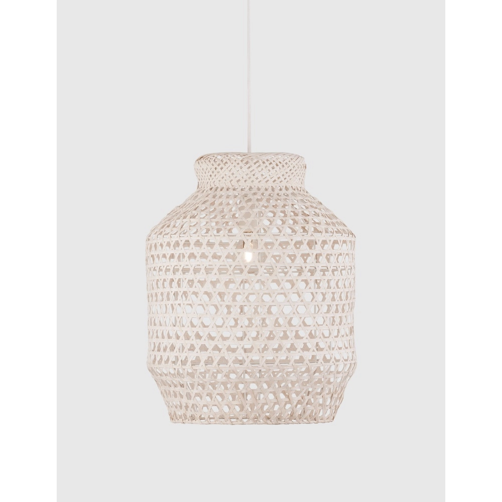 White pendant lamp Mia Ø 35cm