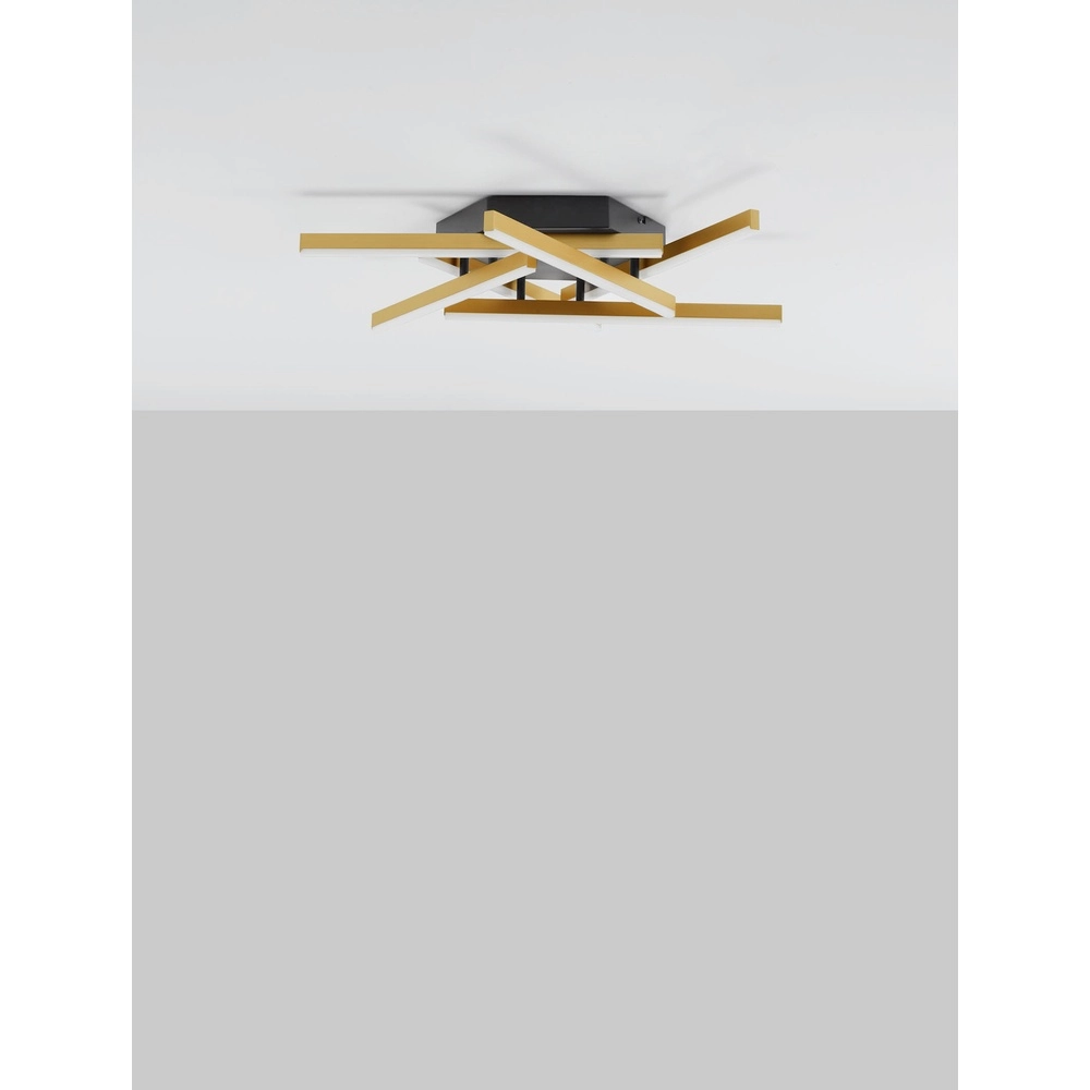 Ceiling lamp Hyde black with gold Lyora 5212017446190