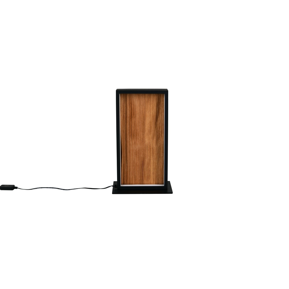Design table lamp Kalea black with wood Trio 4017807661484