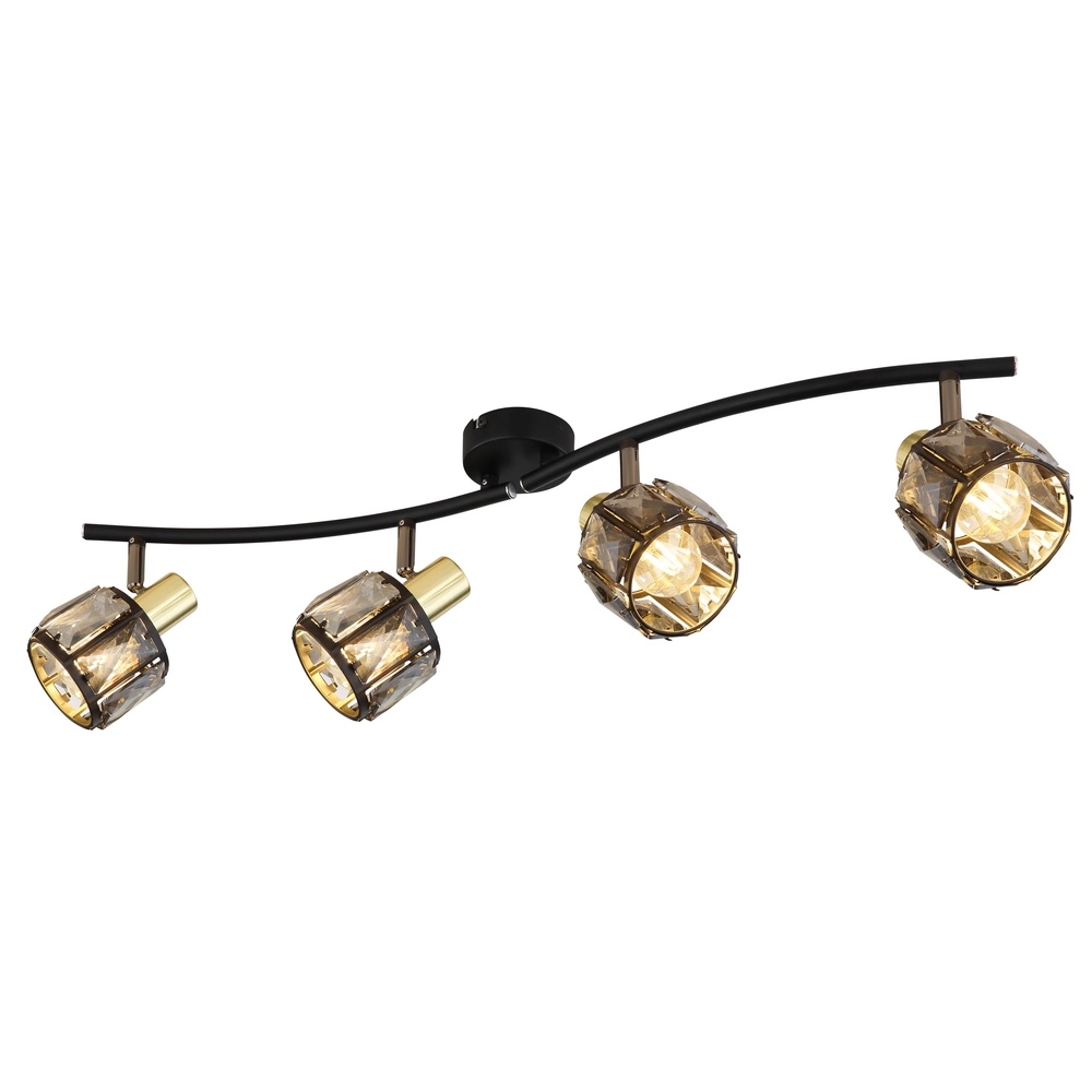 4-light ceiling lamp Indiana Black