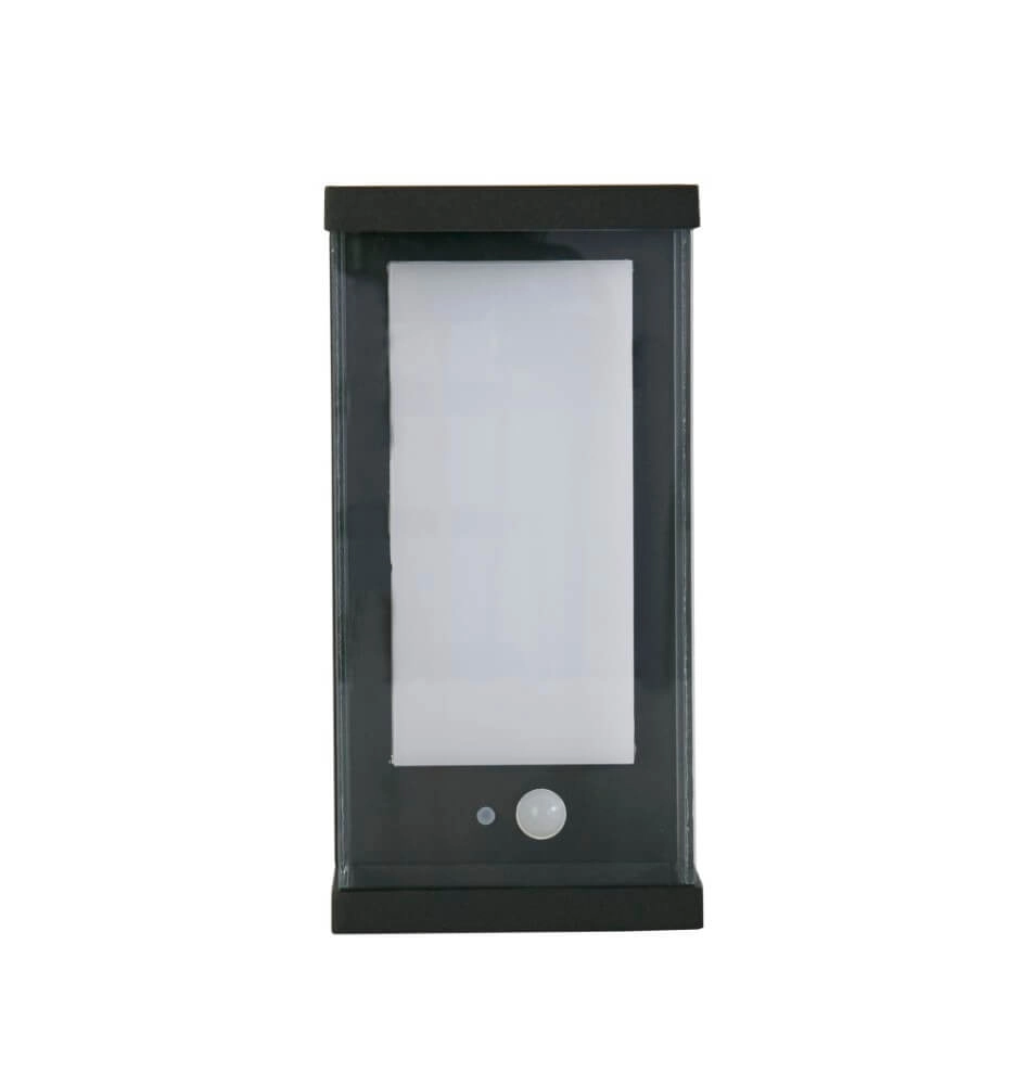 Rectangular wall lamp Solar black Searchlight 5053423241562