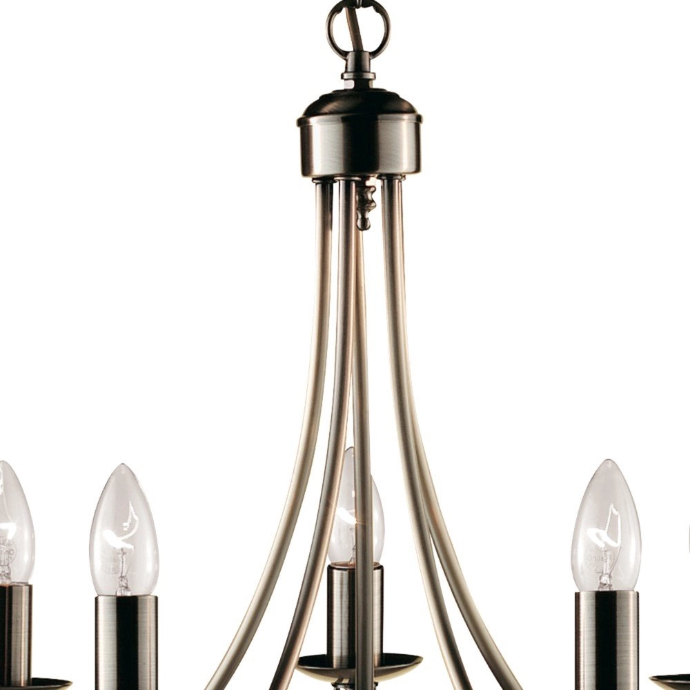 Chandelier Maypole 46cm 5-light matt bronze brown Searchlight 5013874300072