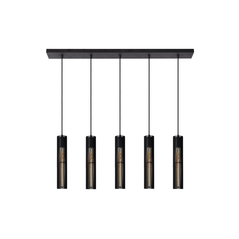 Design pendant lamp Lionel 5-light black