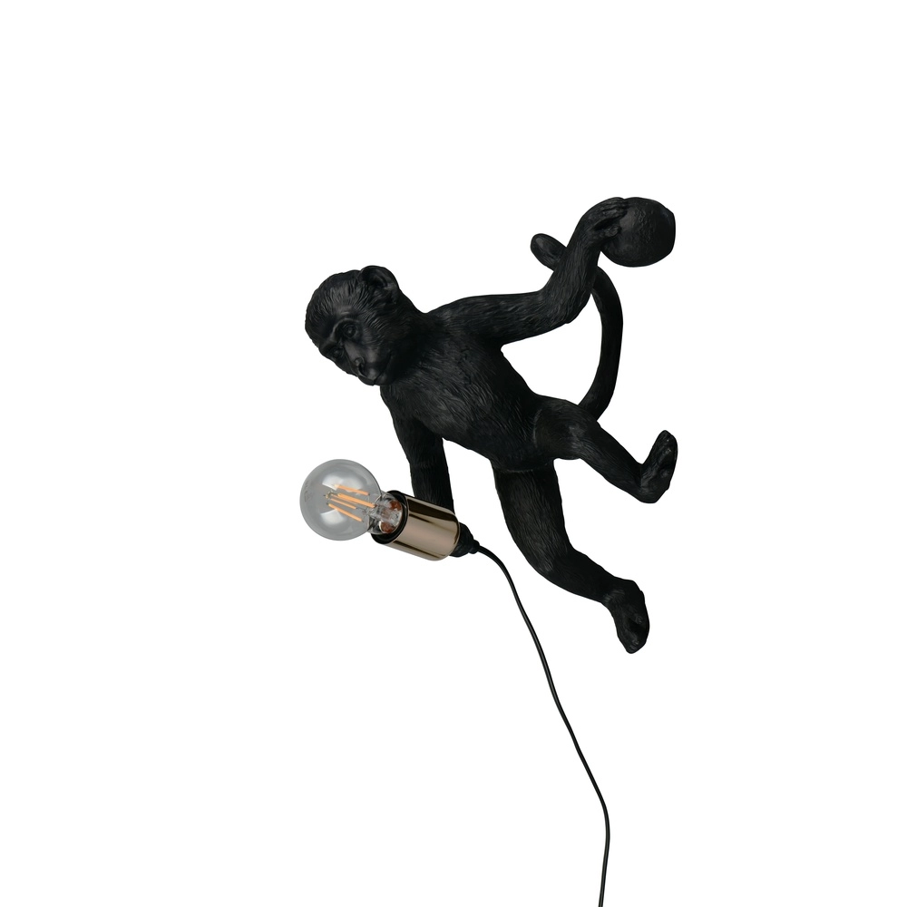 Wall lamp Louy monkey black Trio 4017807667943