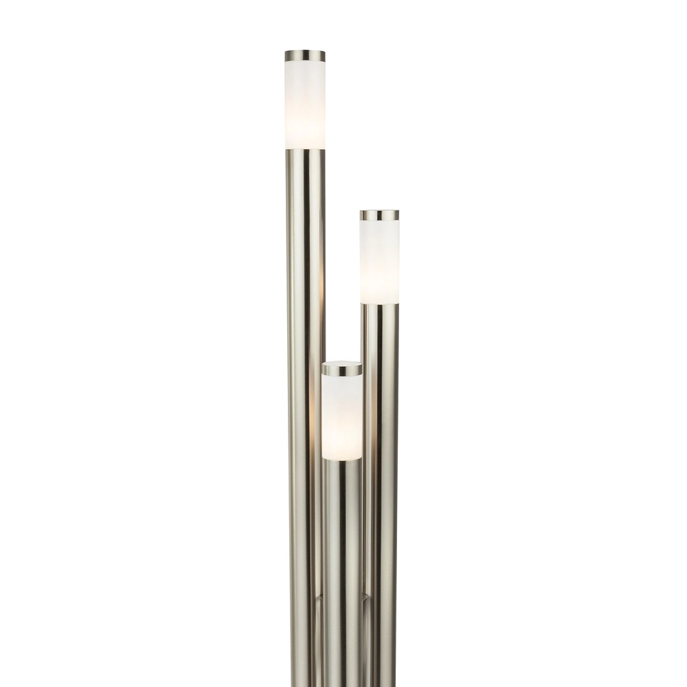 3-light garden lamp Boston Stainless steel Globo 9007371108145