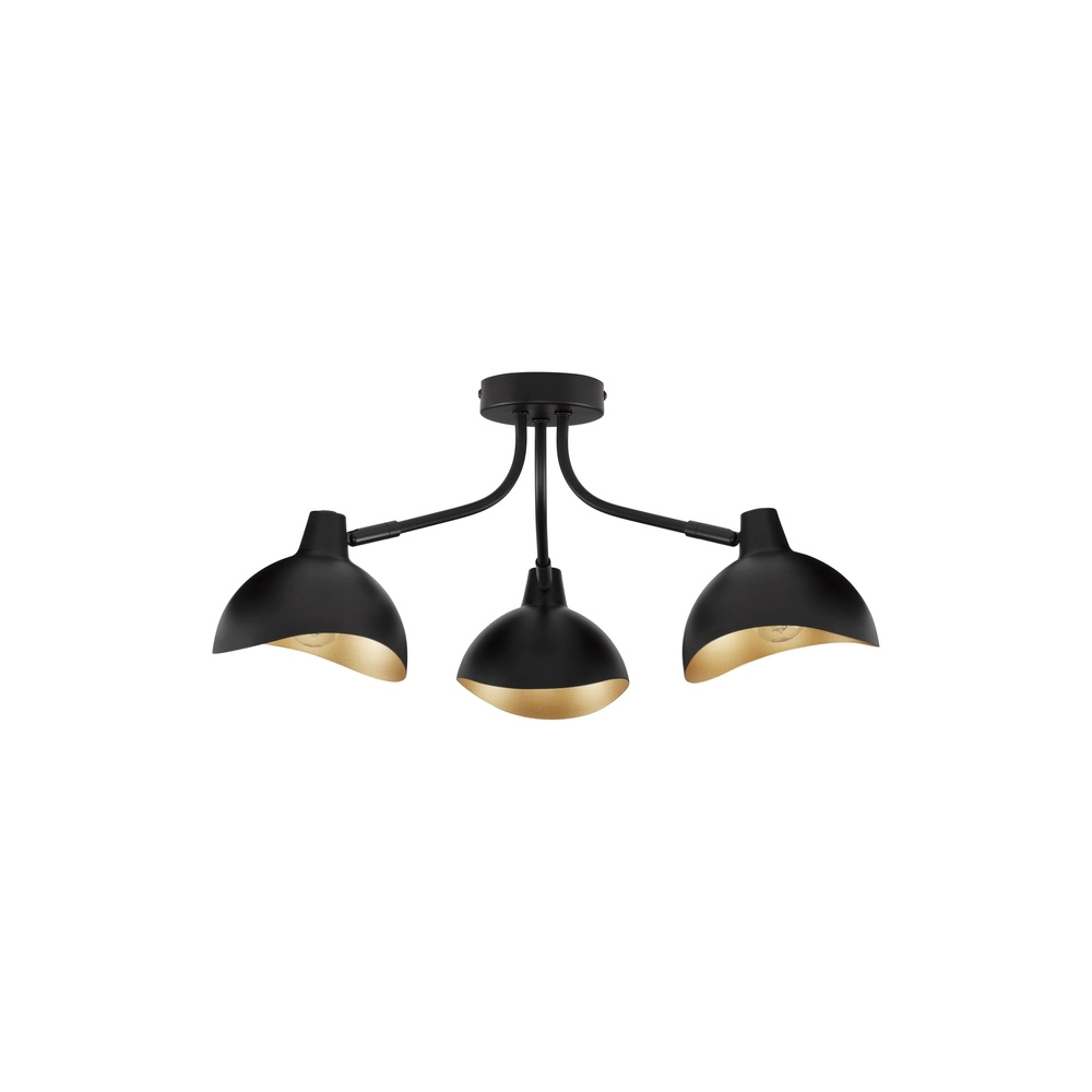 Ceiling lamp Geti M black with gold inside Lyora 5212017436399