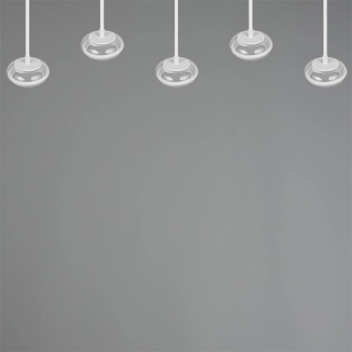 5-light design pendant lamp Tarsia white Trio 4017807683400
