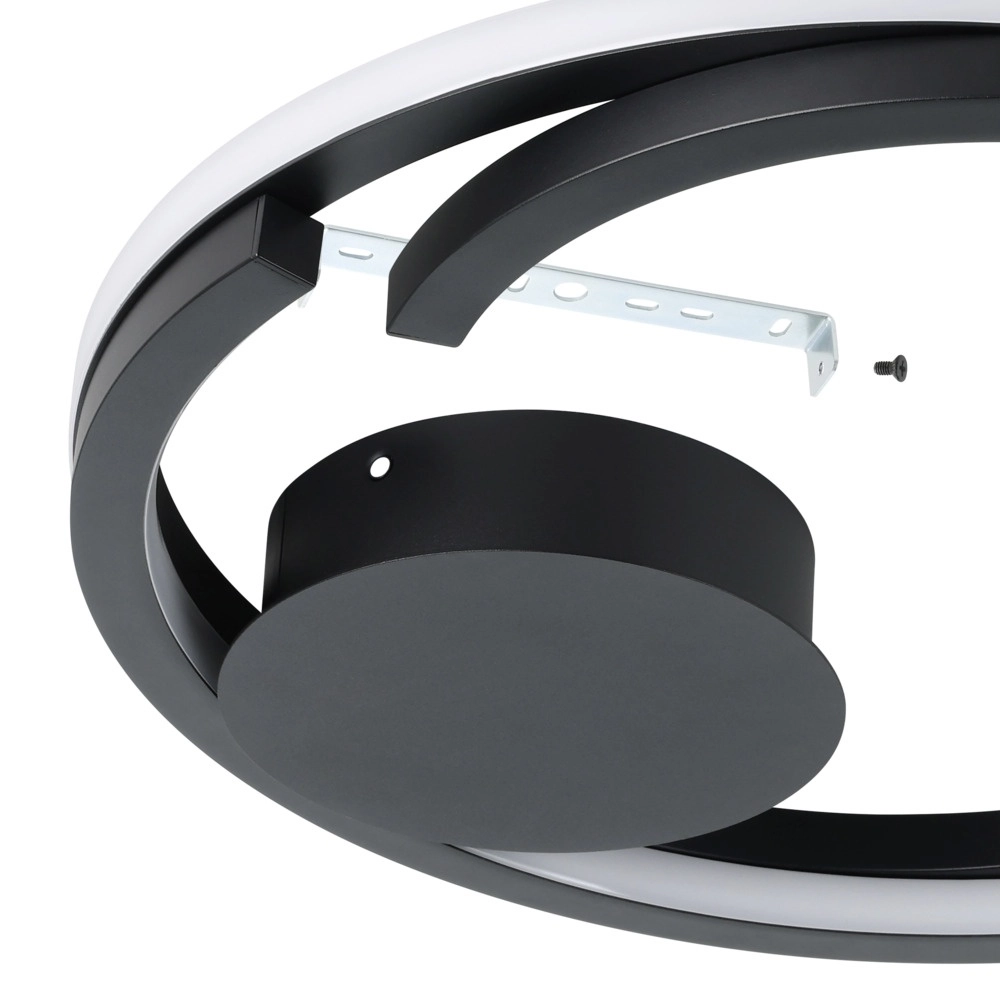 Ceiling lamp Mezzomonte black Eglo 9008606360185