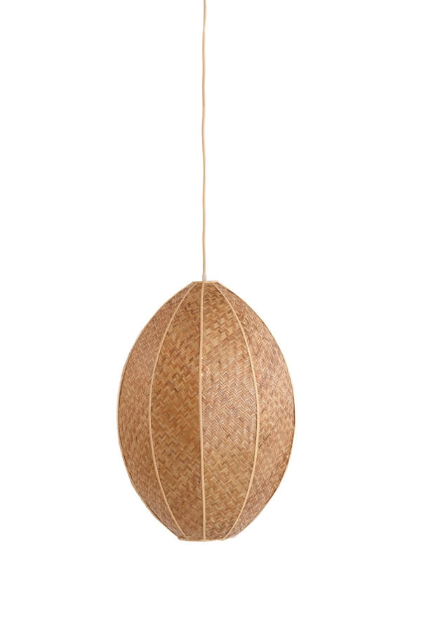 Japandi pendant lamp Milatos Ø 28.5cm
