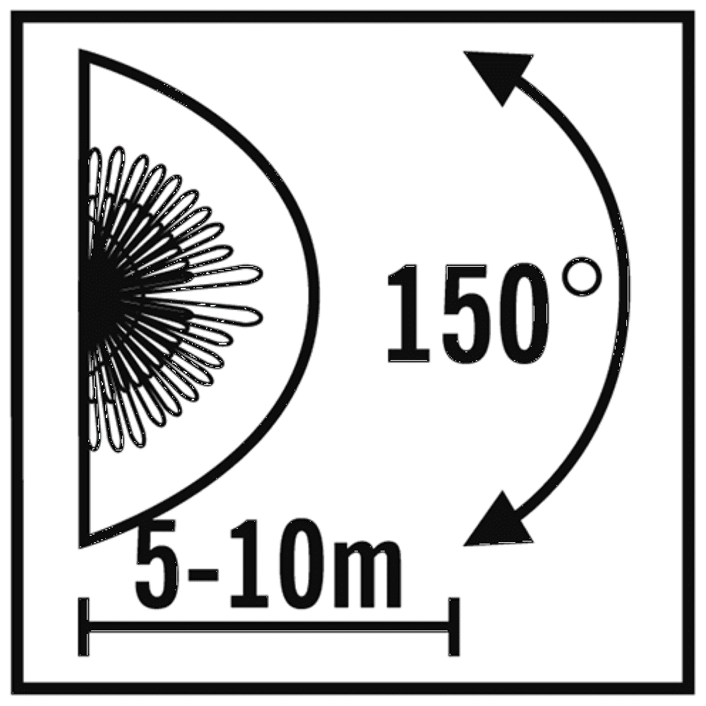Wall spotlight Prato 10cm black with motion sensor KonstSmide 7318307696752