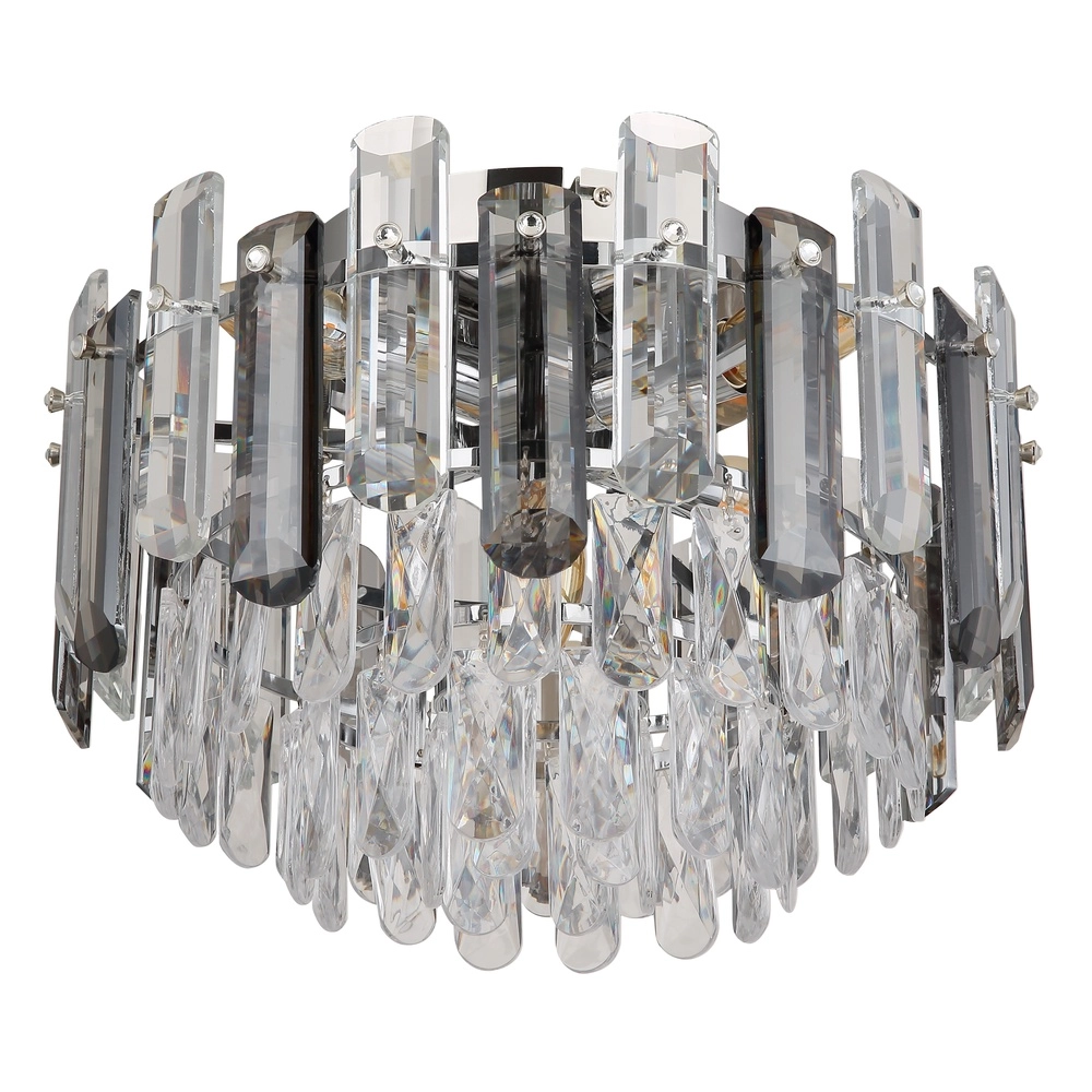 Ceiling lamp Orgina chrome with crystal Ø 39cm Globo 9007371475155