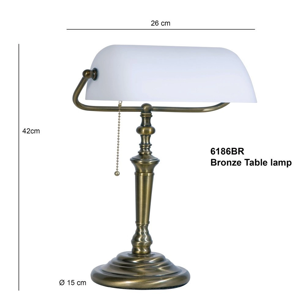 Table lamp Ancilla 26cm bronze brown Steinhauer 8712746056808