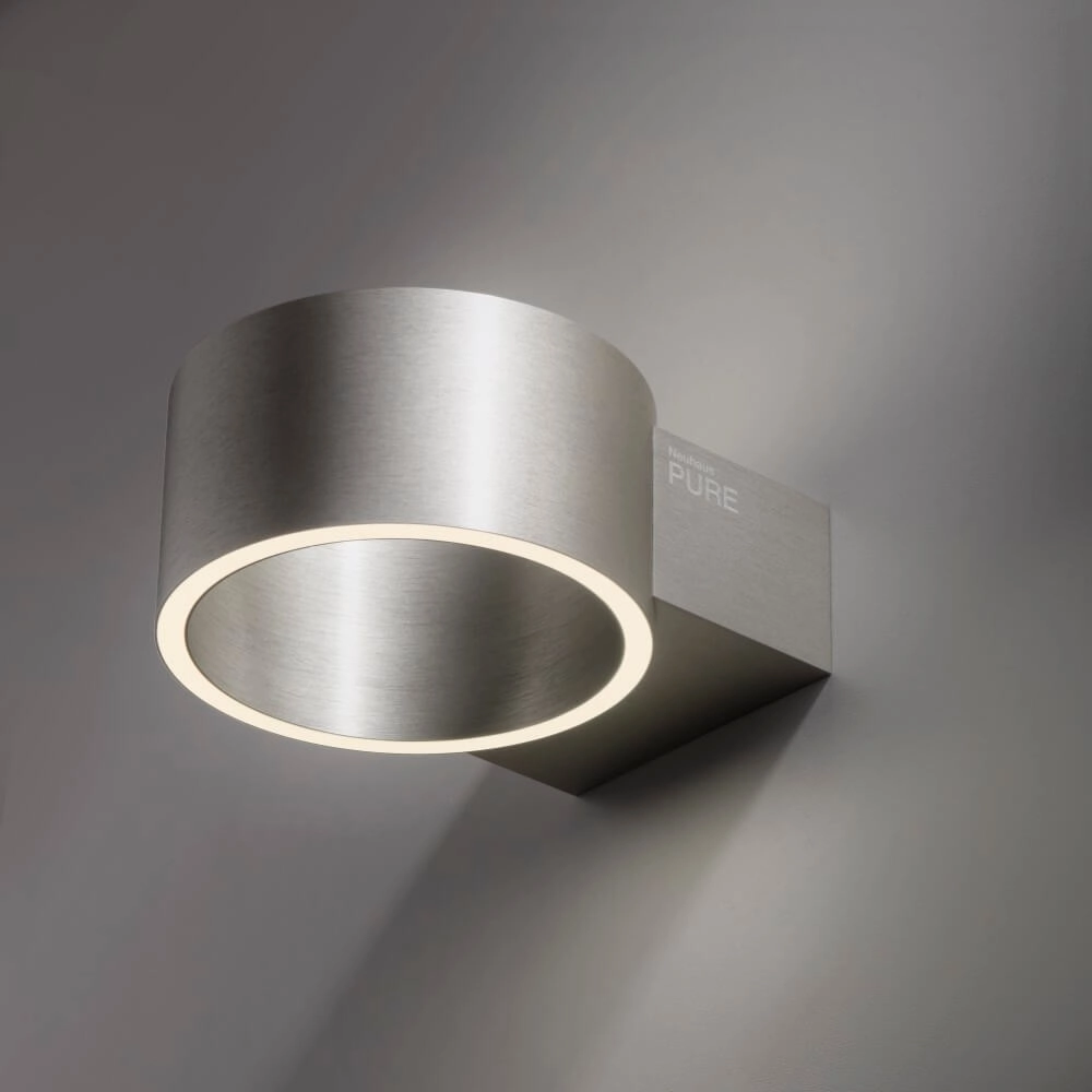Wall lamp Pure Clipse aluminum 19.7cm Paul Neuhaus 4012248384084