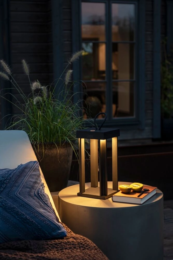 Black table lamp Cannes KonstSmide 7318307819755