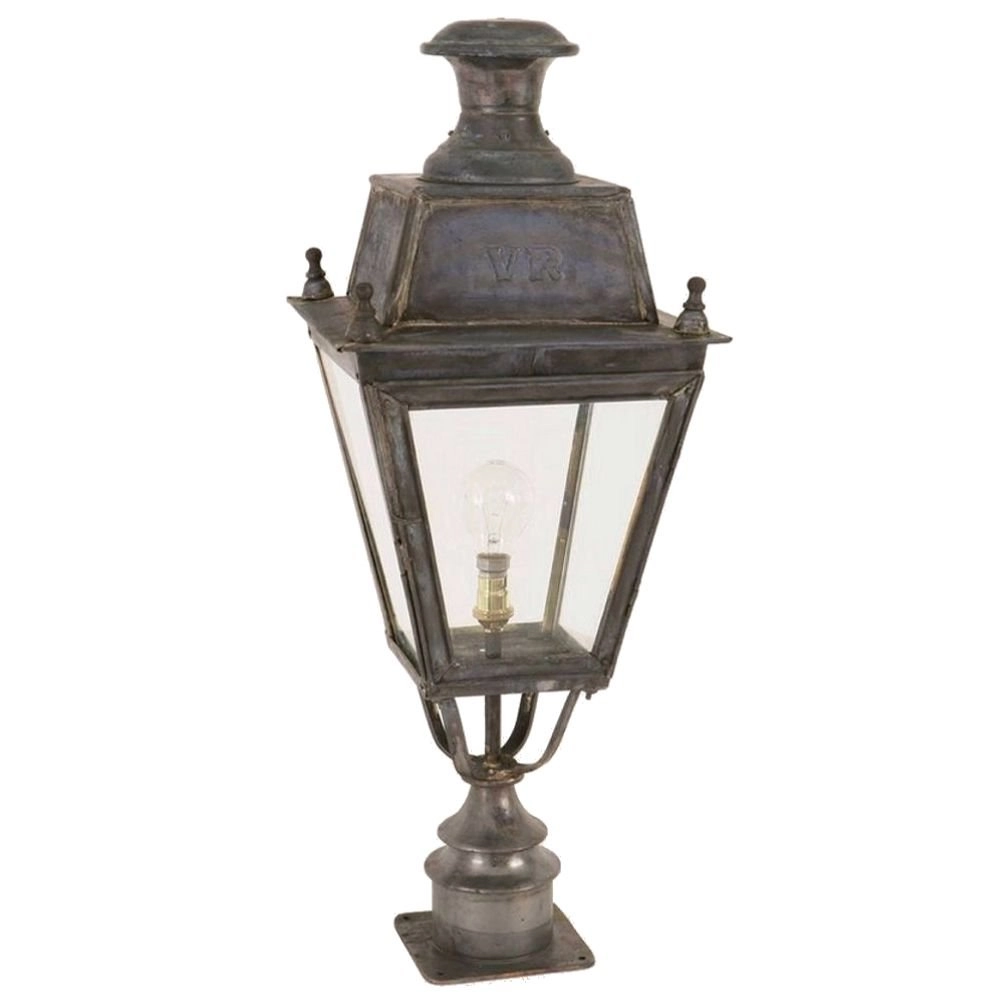 Country outdoor lamp Balmoral Short Pillar handmade
