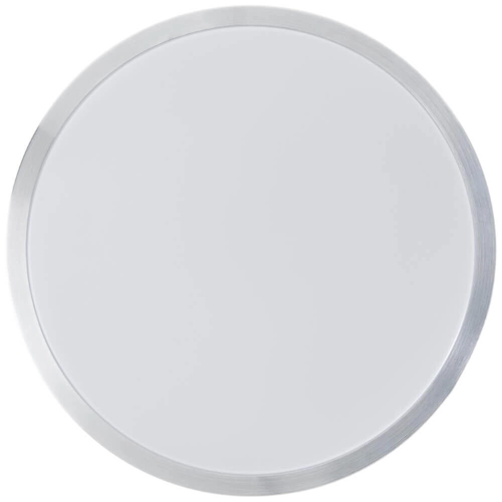 Nickel ceiling lamp Livius with white Ø 33cm Brilliant 4004353426476