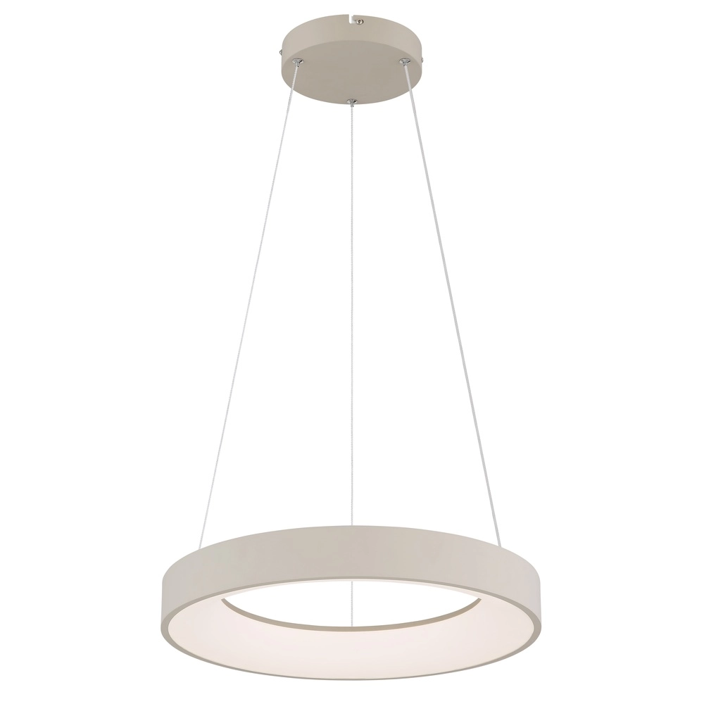 Modern pendant lamp Gallegos sand brown Ø 50cm Globo 9007371569960