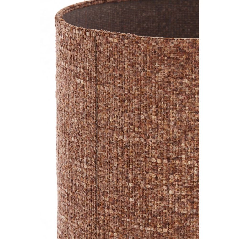Floor lamp Micky Ø 38cm - bouclé - burgundy Light & Living 8717807834203