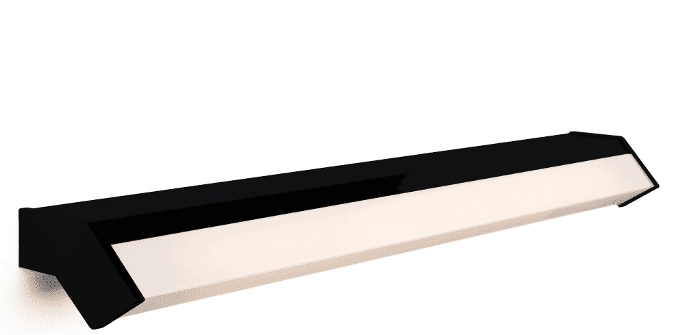 Mirror wall lamp Mirror 88cm black