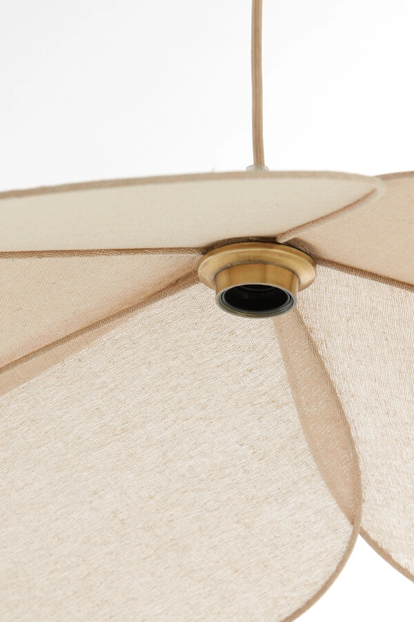 Pendant lamp Fyano flower cream Ø 79cm Light & Living 8717807706692