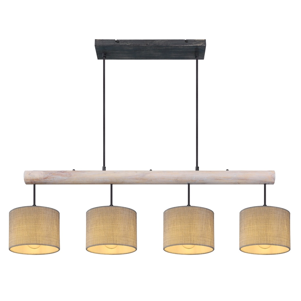 Country Pendant Lamp Roger 4-light Globo 9007371409358