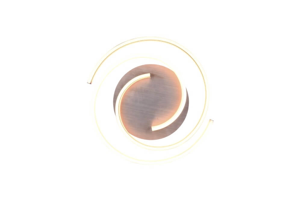 Dimmable ceiling lamp Caya metal with black Trio 4017807541939