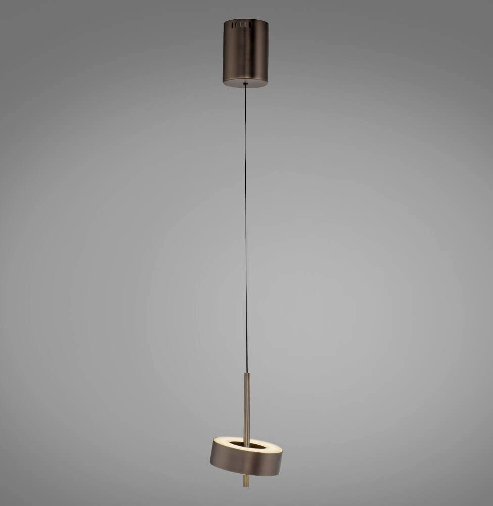 Pendant lamp Q-Rotate Brown Modern Paul Neuhaus 4012248383131