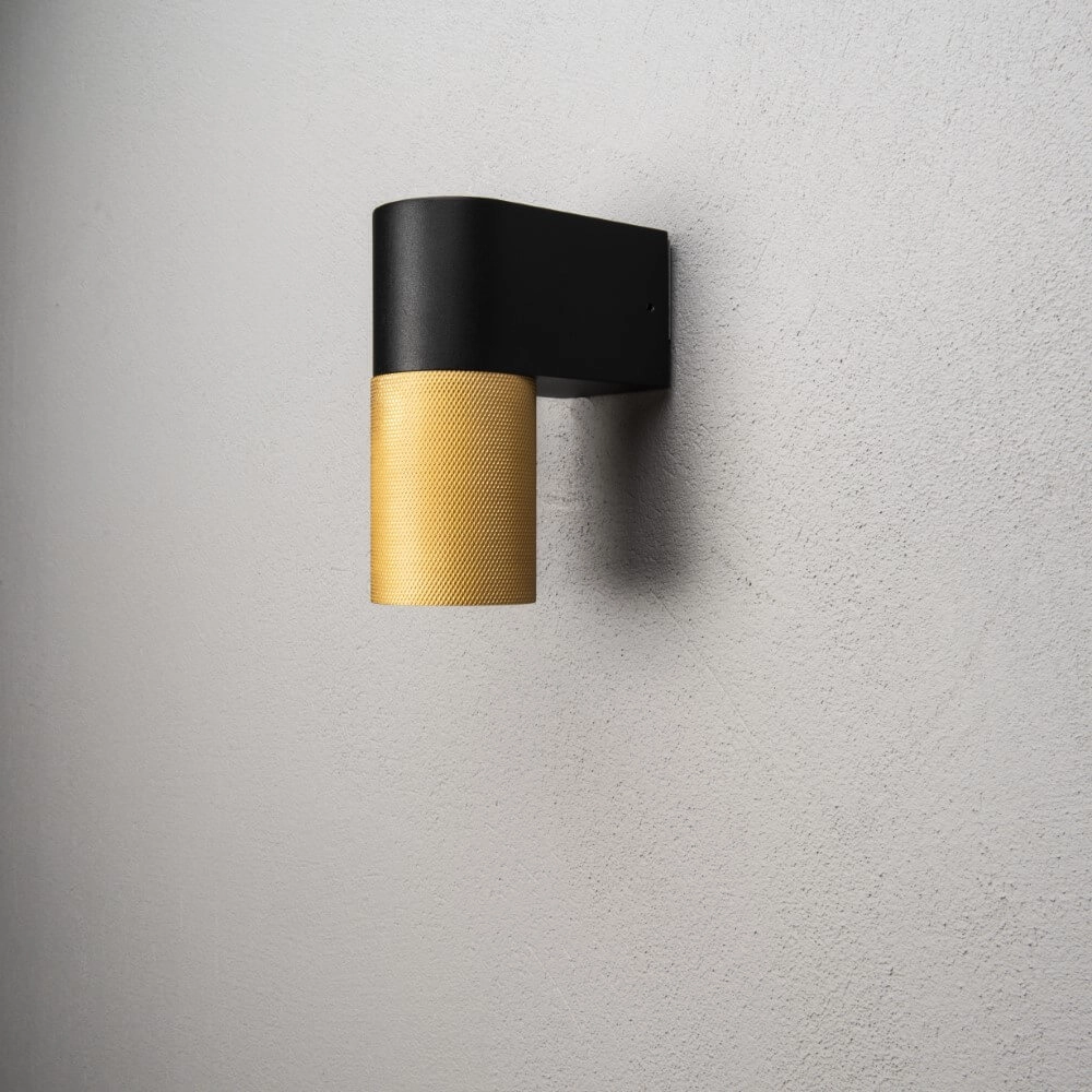 Nice wall spot Temi black with gold KonstSmide 7318306667586