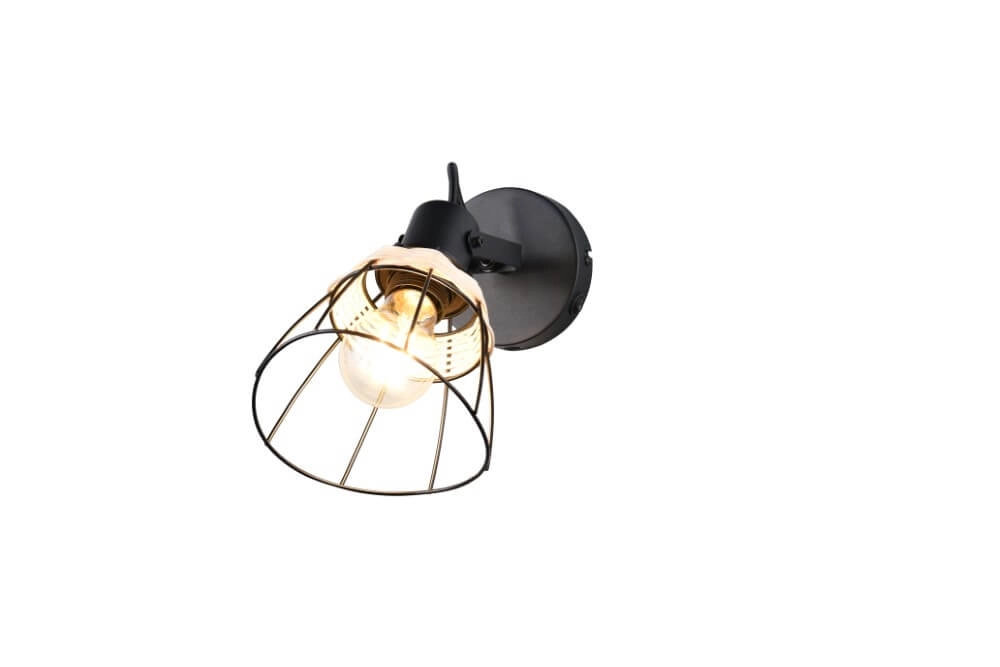 Black wall lamp Jerome design