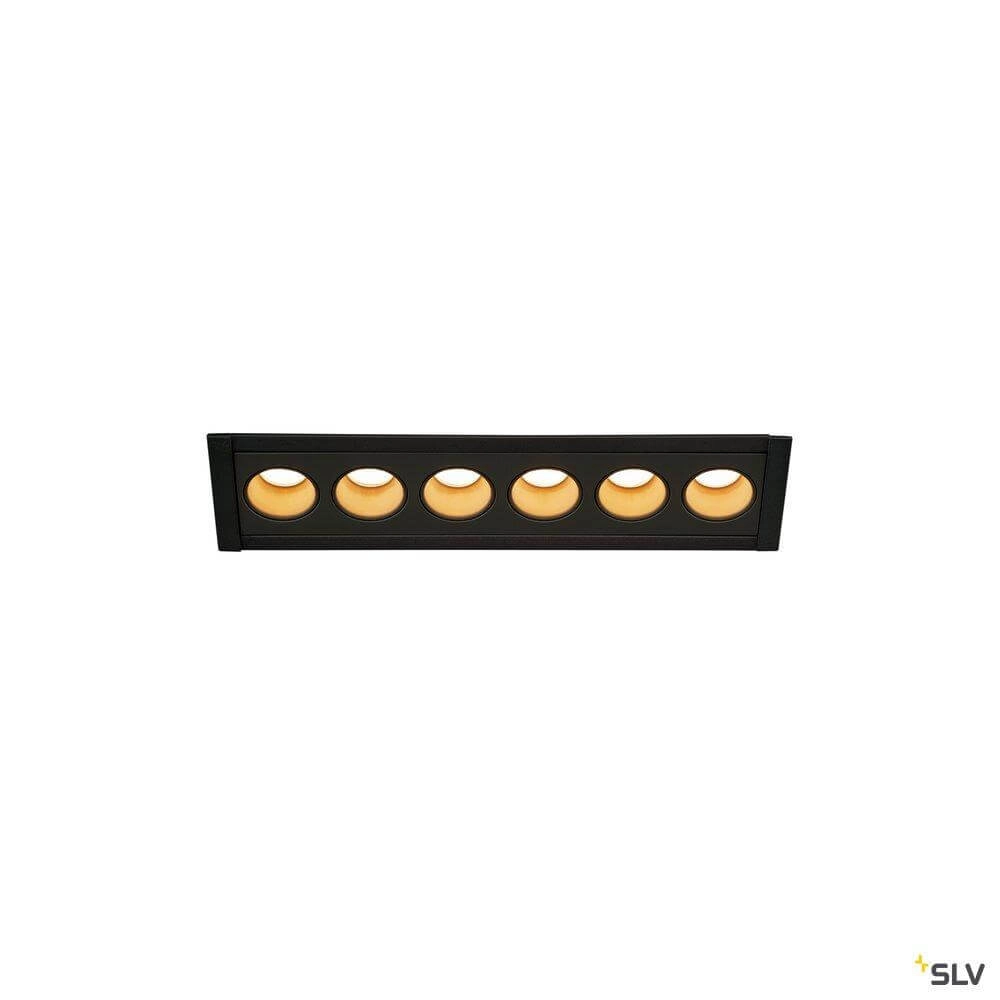 LED recessed lamp Milandos 6-lichts 6x130 lumens black