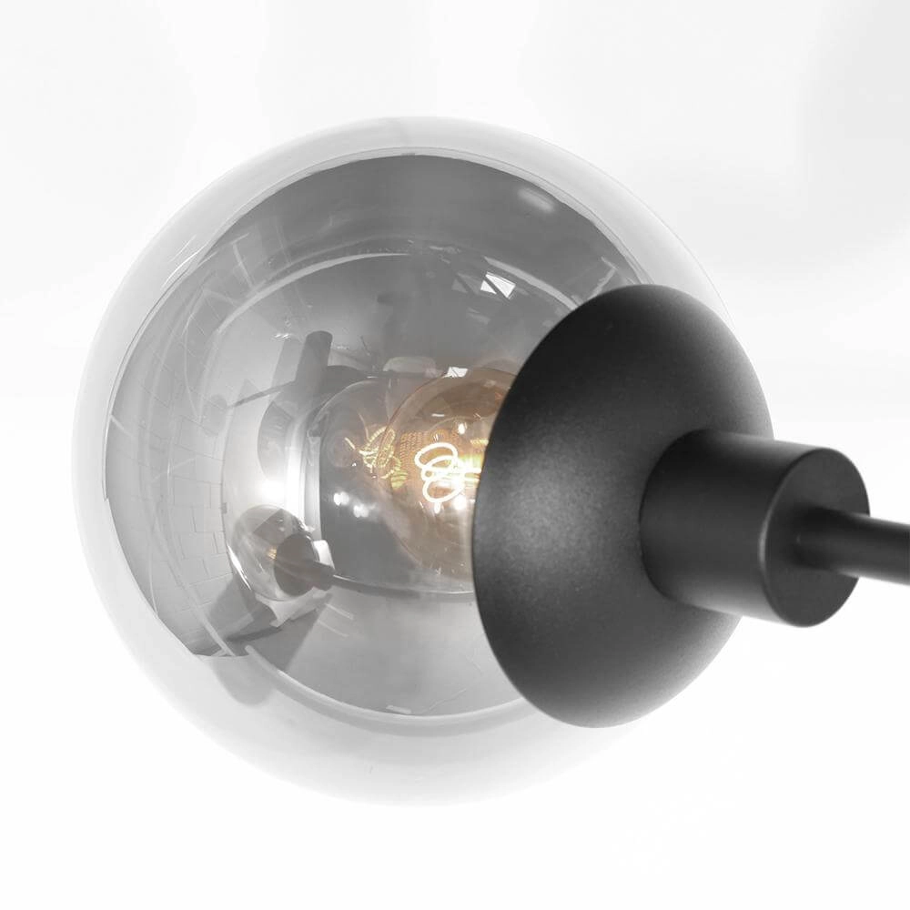 Design pendant lamp Constellation black with smoke glass Steinhauer 8712746173031