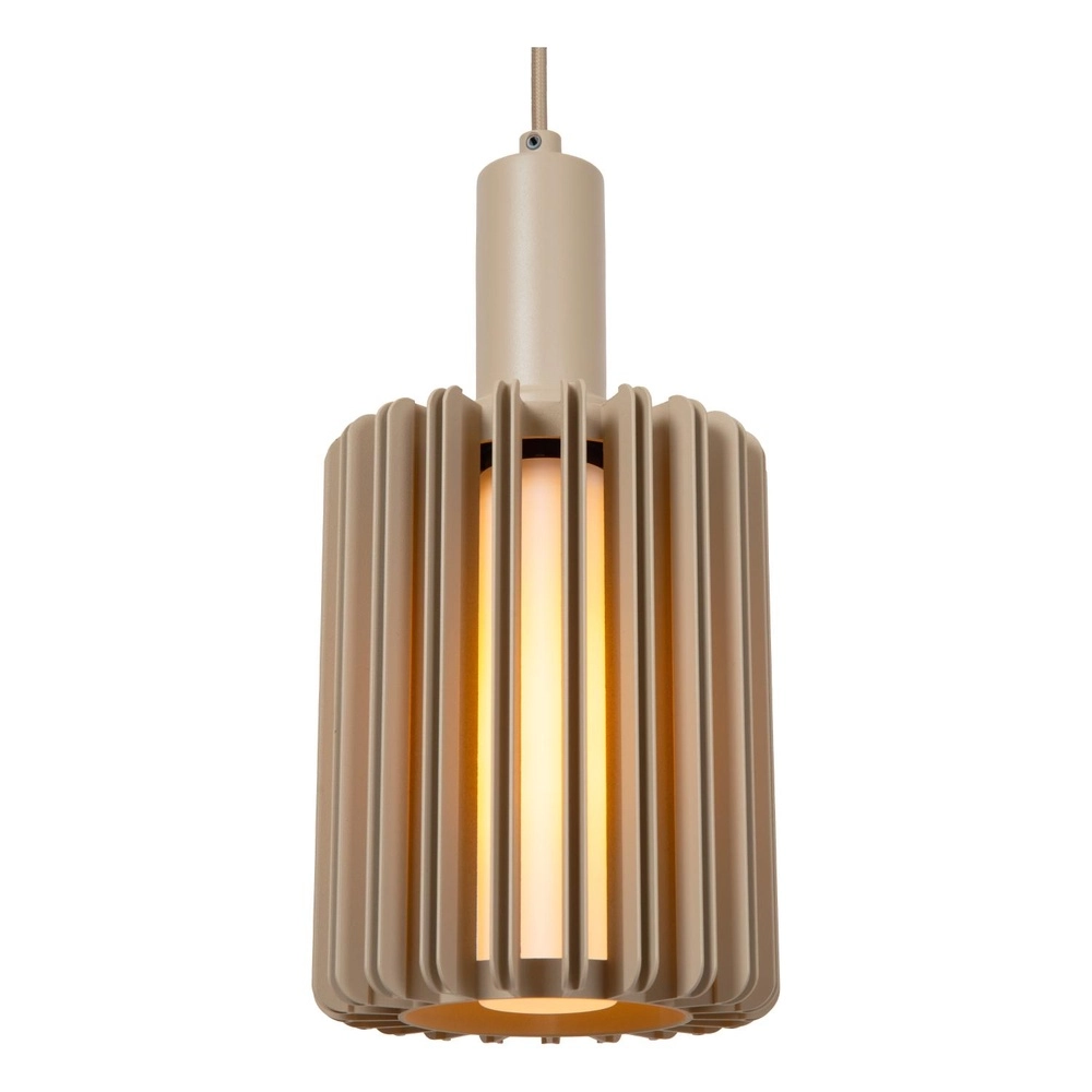 9-light pendant lamp Lambres taupe Lucide 5411212452993
