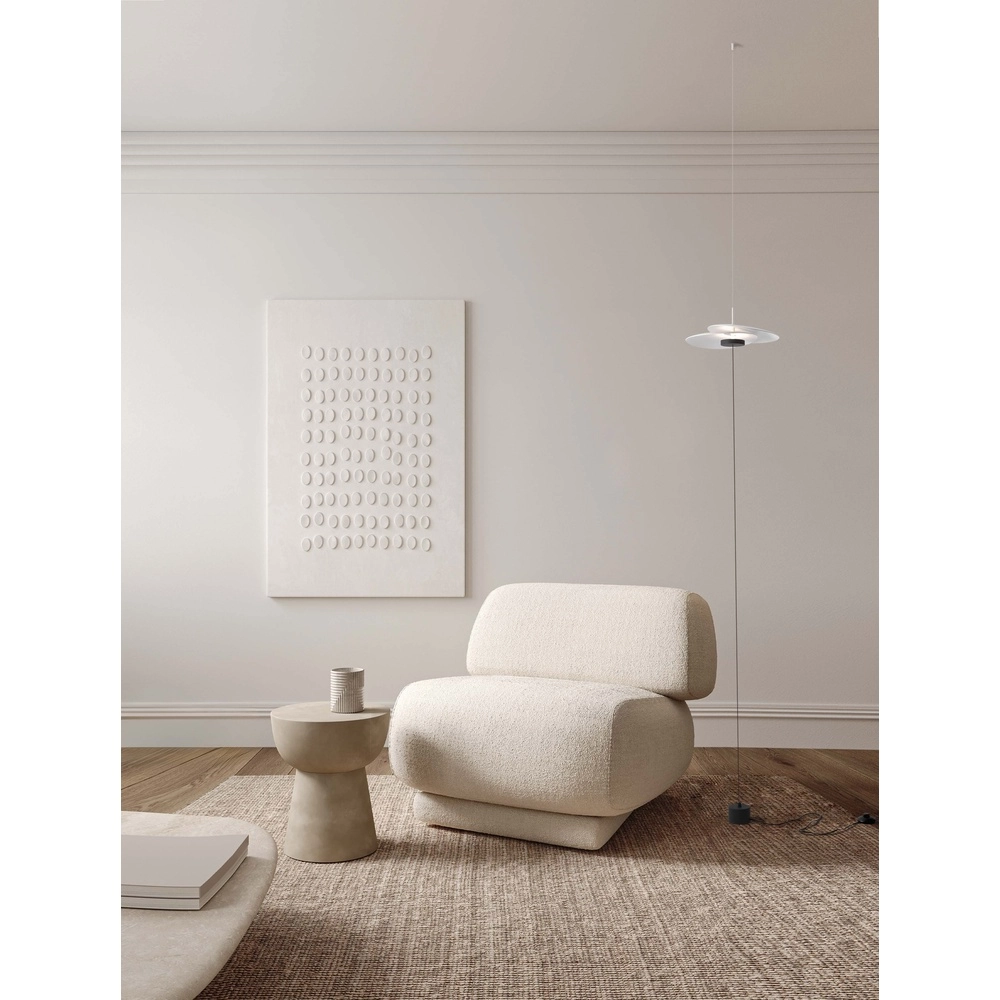 Floor lamp Olea design white Ø 35cm Lyora 5212017456953