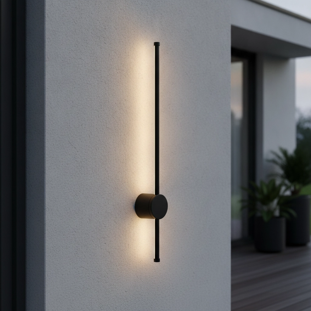 Design wall lamp Ridge black 65cm