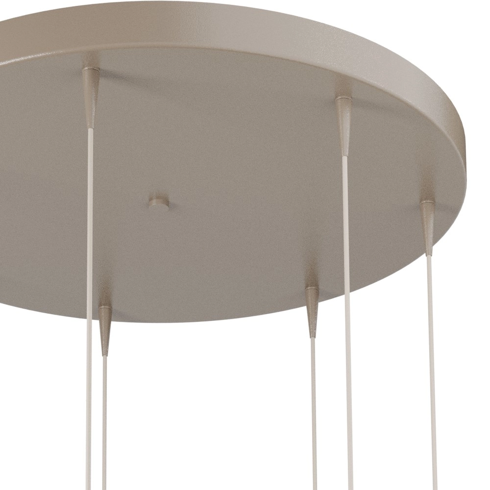 7-light pendant lamp Talana beige terra Ø 50cm DTW Masterlight 8718121399089