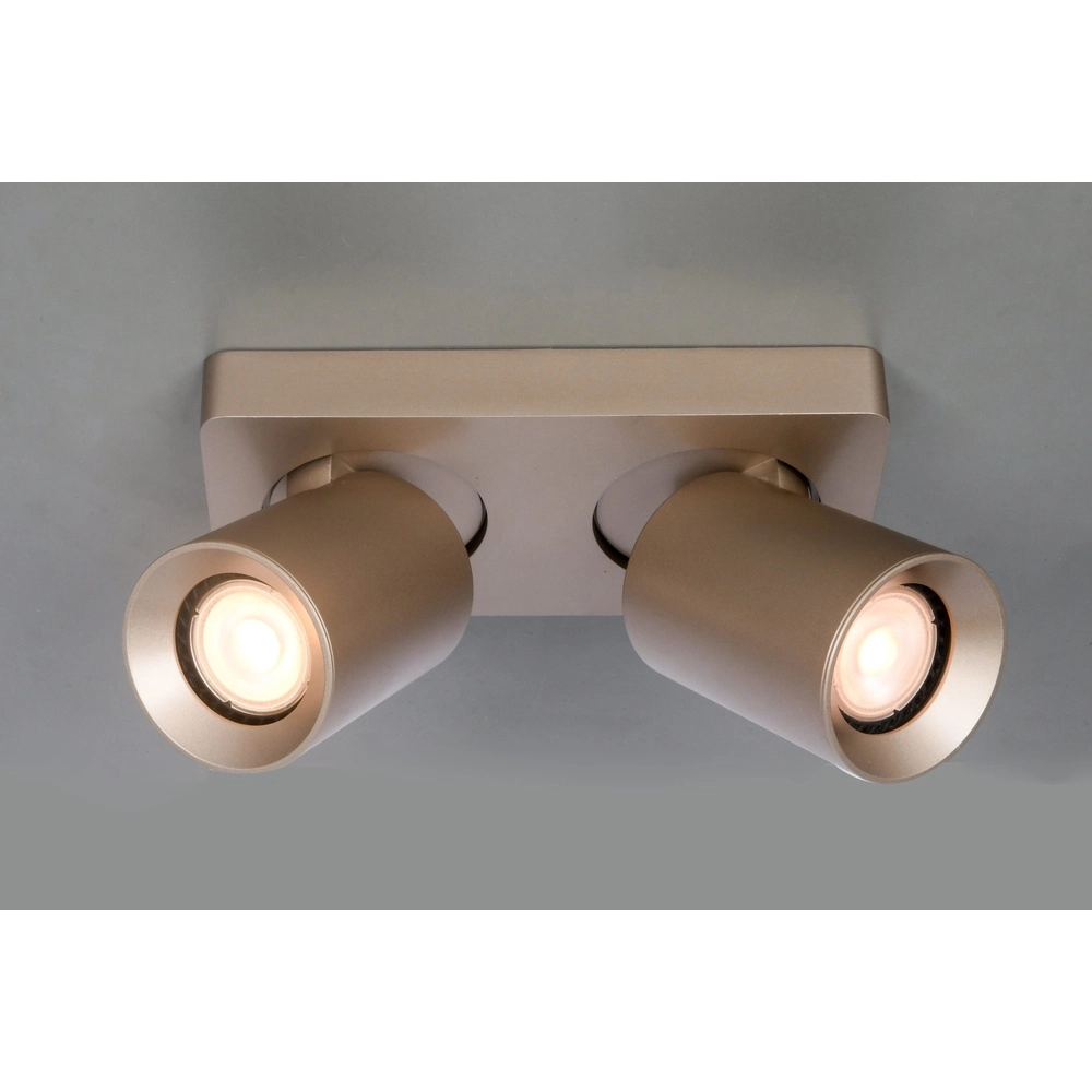 Double surface-mounted spotlight Megano champagne Artdelight 8720701103474